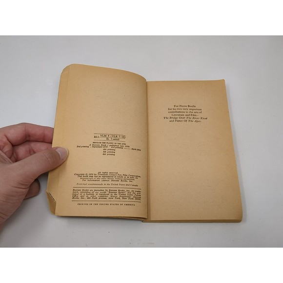 Beneath The Planet of the Apes Michael Avallone 1970 Bantam Paperback Book Club - Picture 9 of 13